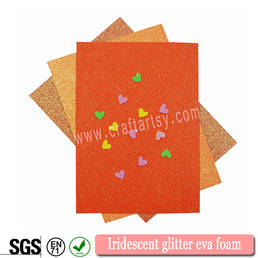 Tekstuur Iridescent glitter EVA foam